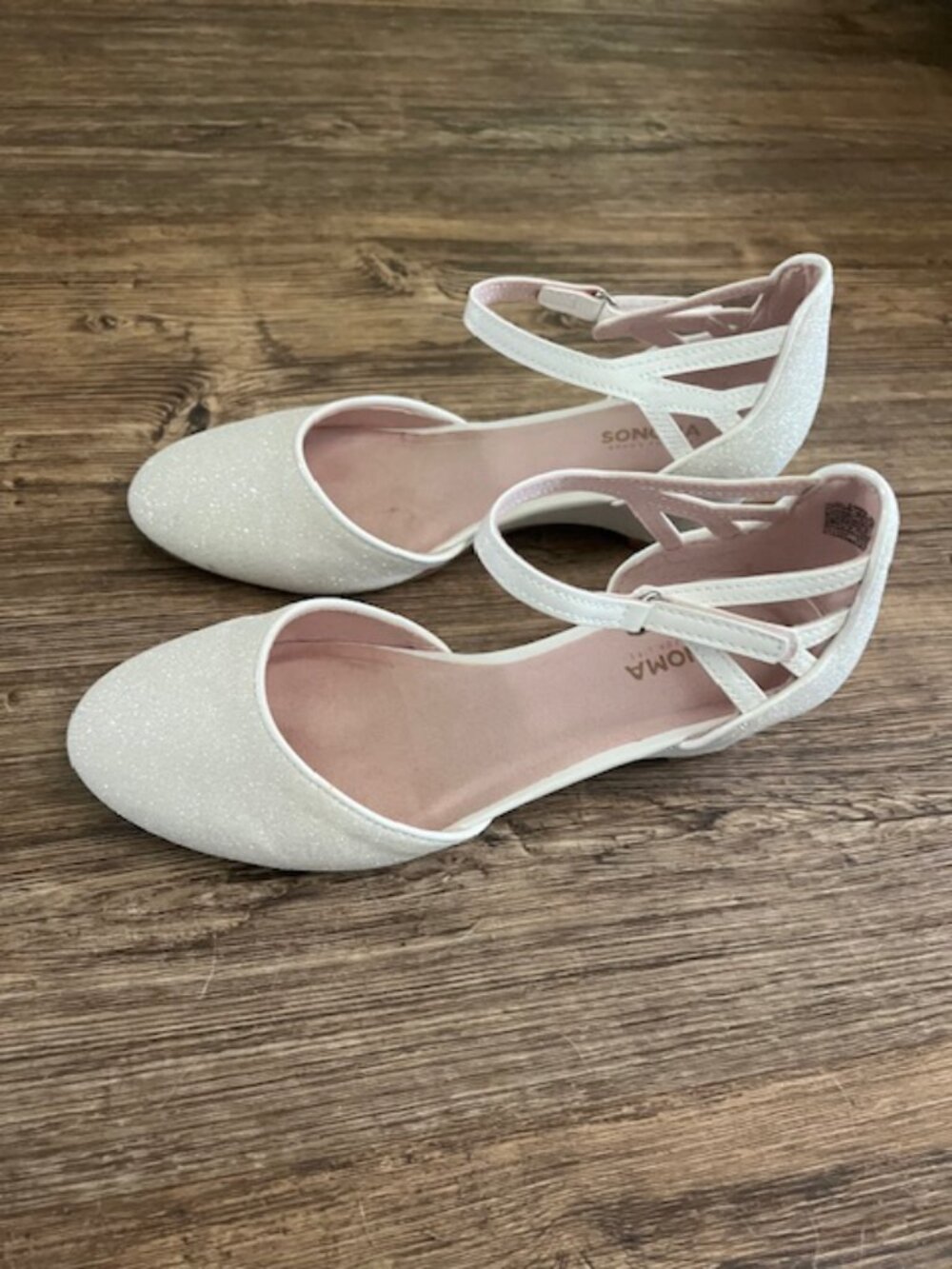 White/Silver dress shoes